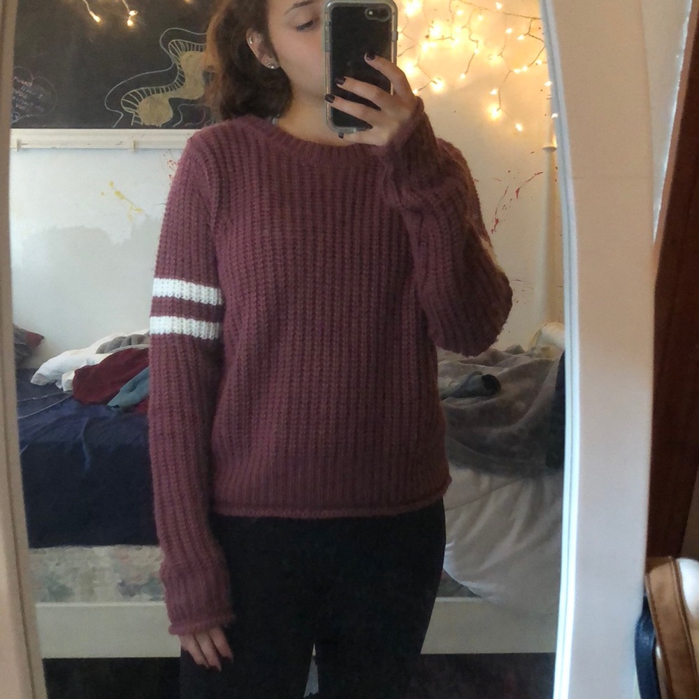 Pink sweater. (Worn once)